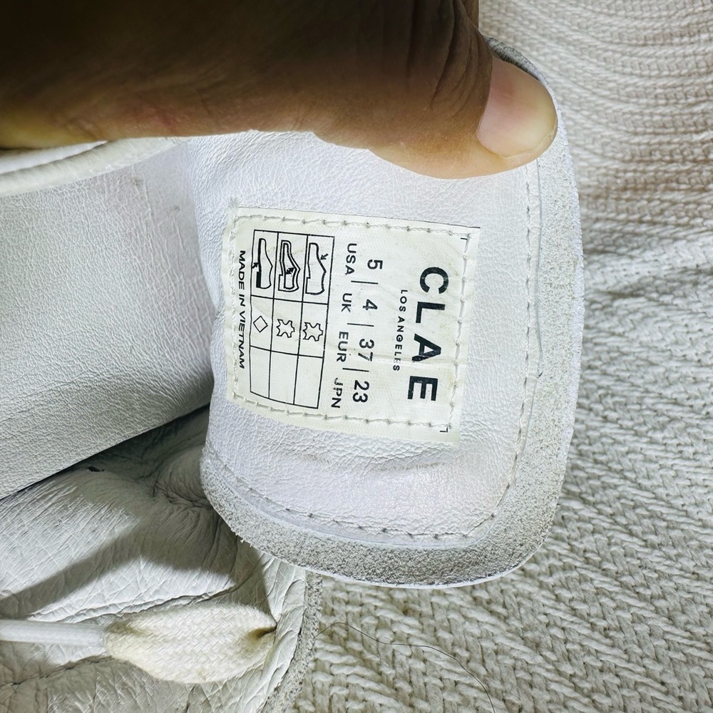 CLAE leather White and Tan Sneakers - Picture 5 of 6